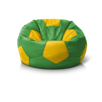 Крісло м''яч Green + Yellow' від виробника — безкаркасні меблі з доставкою по всій Україні.